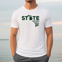 "State Hoops"Men's Crew T-Shirt