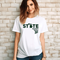 "State Hoops"Relaxed Fit Crew Unisex T-Shirt