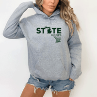 "State Hoops"Relaxed Fit Classic Unisex Hoodie