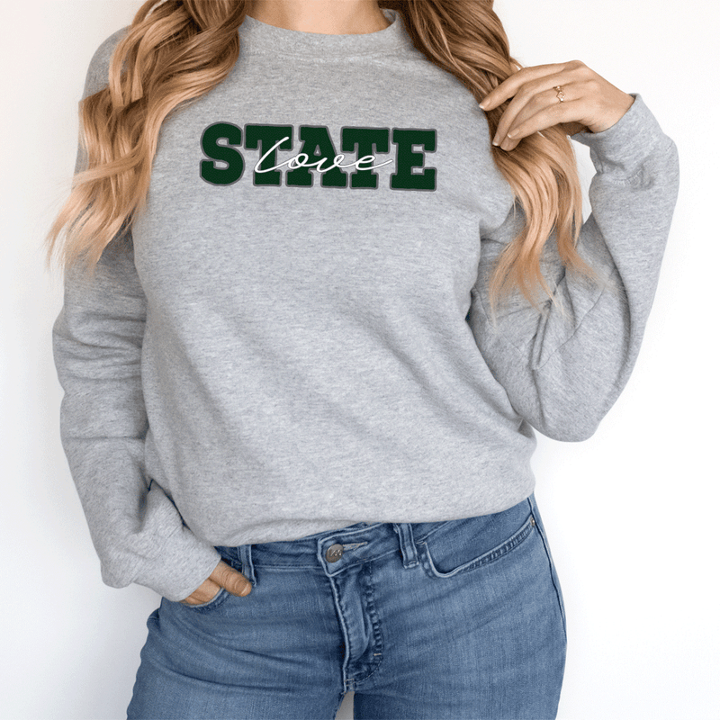 "State Love"Relaxed Fit Long Sleeve Unisex T-Shirt