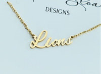 Lions Gameday Gold Necklace