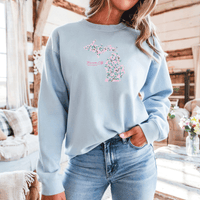"Traverse City Cherry Blossom"Relaxed Fit Classic Crew Unisex Sweatshirt