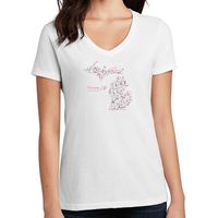 "Traverse City Cherry Blossom"Women's V-Neck