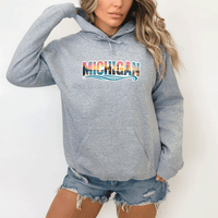 "True Michigan "Relaxed Fit Classic Unisex Hoodie