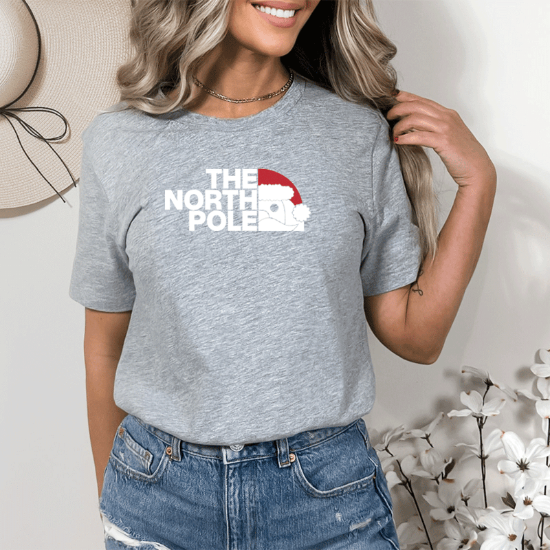 "The North Pole"Relaxed Fit Crew Unisex T-Shirt