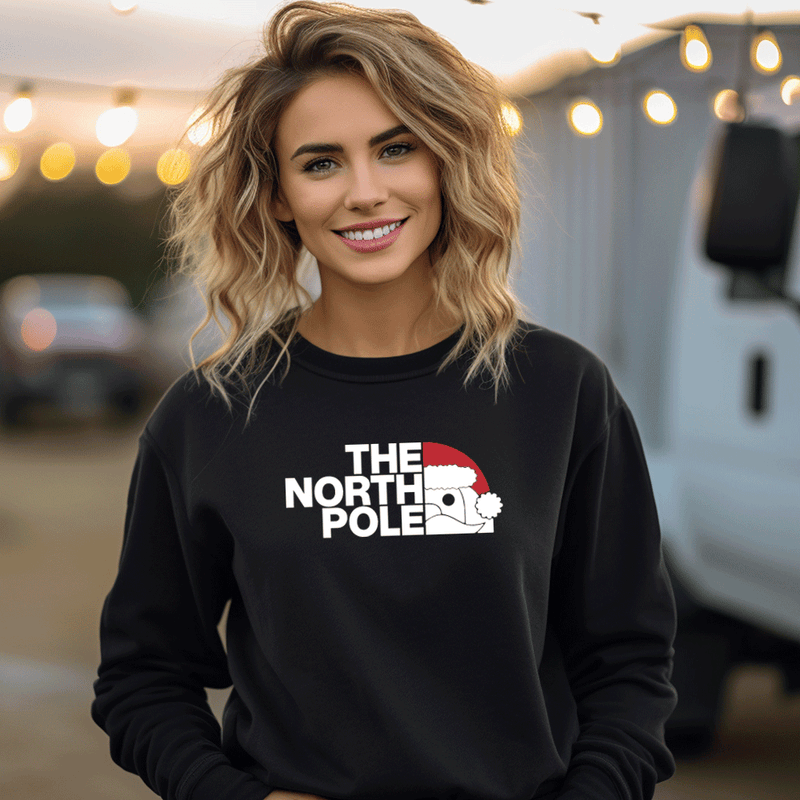 "The North Pole"Relaxed Fit Classic Crew Unisex Sweatshirt