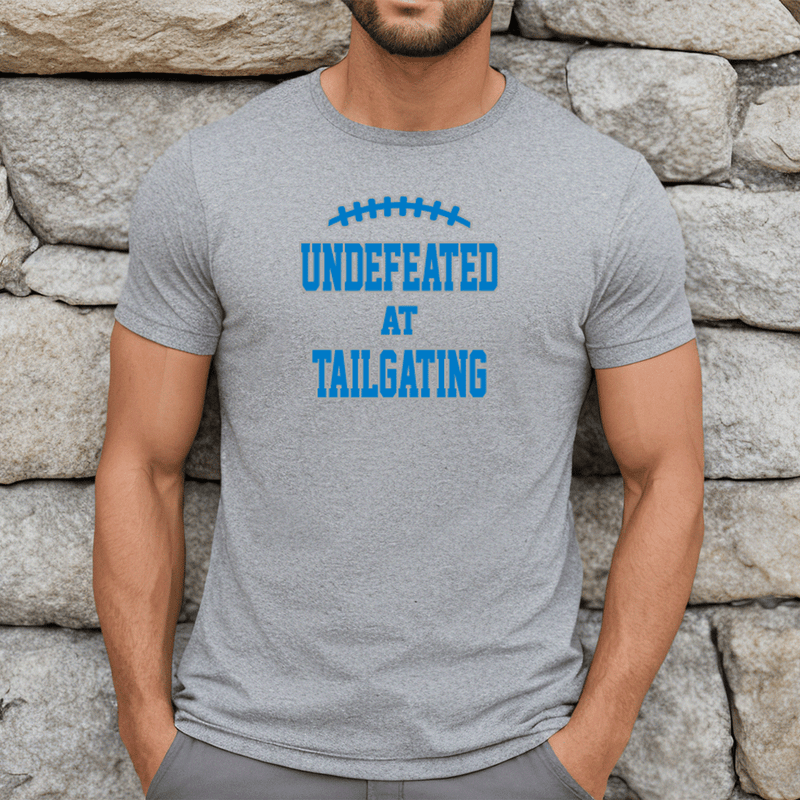 "Undefeated at Tailgating"Men's Crew T-Shirt