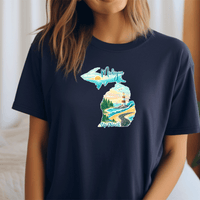 "Up North Escape"Relaxed Fit Crew Unisex T-Shirt