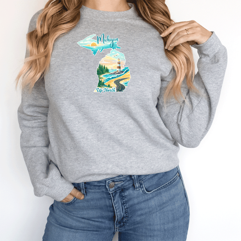 "Up North Escape"Relaxed Fit Long Sleeve Unisex T-Shirt