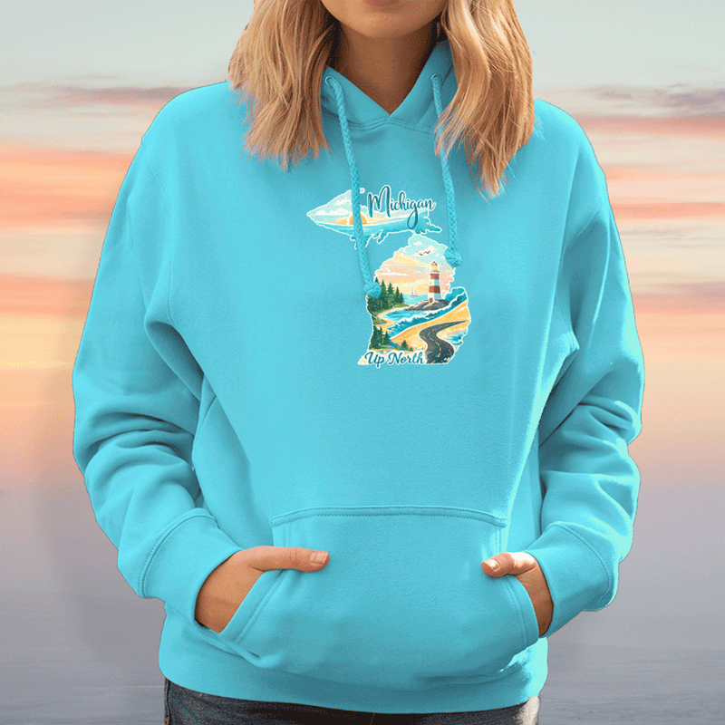 "Up North Escape"Relaxed Fit Classic Unisex Hoodie