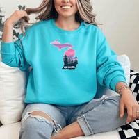 "MI Up North"Relaxed Fit Classic Crew Unisex Sweatshirt