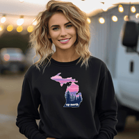 "MI Up North"Relaxed Fit Classic Crew Unisex Sweatshirt