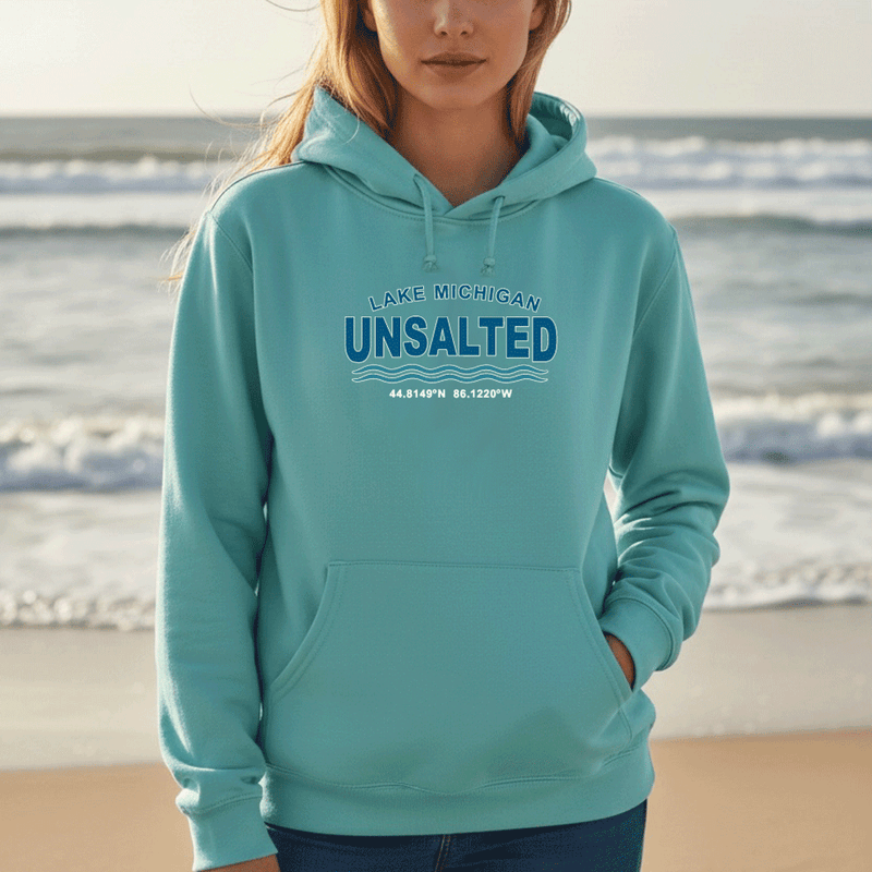 "Lake Michigan Unsalted"Relaxed Fit Classic Unisex Hoodie