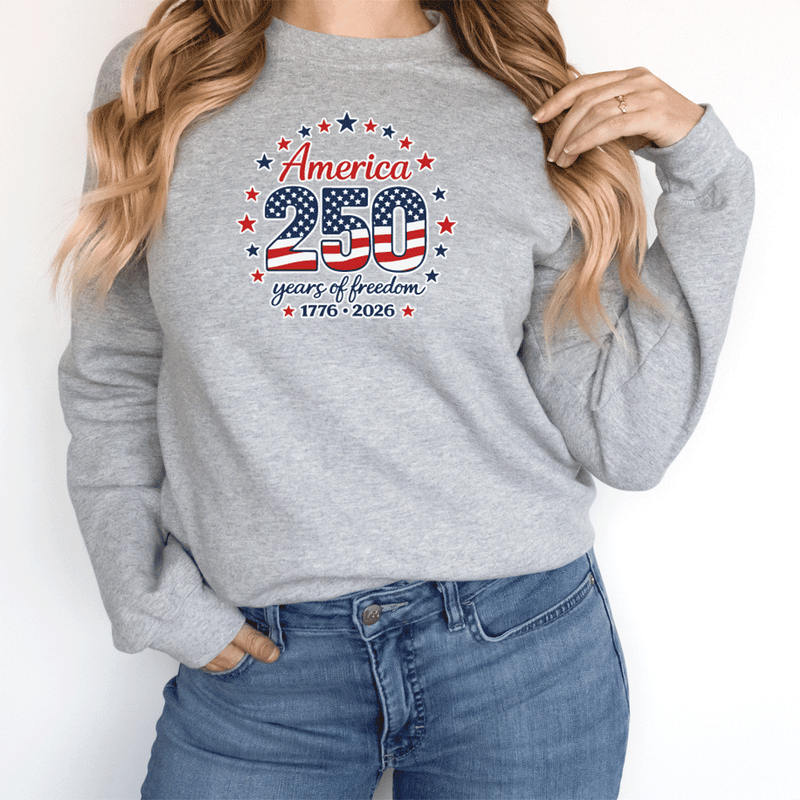 "America 250 Years"Relaxed Fit Long Sleeve Unisex T-Shirt