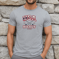 "USA Hockey"Men's Crew T-Shirt