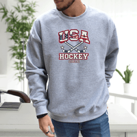 "USA Hockey"Men's Classic Crew Sweatshirt