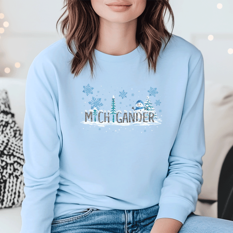 "Winter Michigander"Relaxed Fit Long Sleeve Unisex T-Shirt