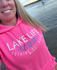 "Lake Life WAVES"Relaxed Fit Classic Unisex Hoodie
