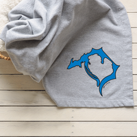 "Football In The D"Fleece Stadium Blanket