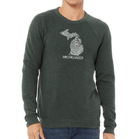 CLEARANCE "Michigander To The Core"Men's Ultra Soft Pullover Crew