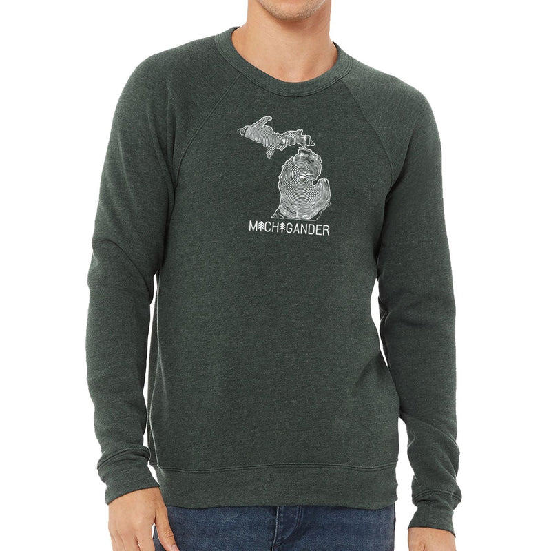 CLEARANCE "Michigander To The Core"Men's Ultra Soft Pullover Crew