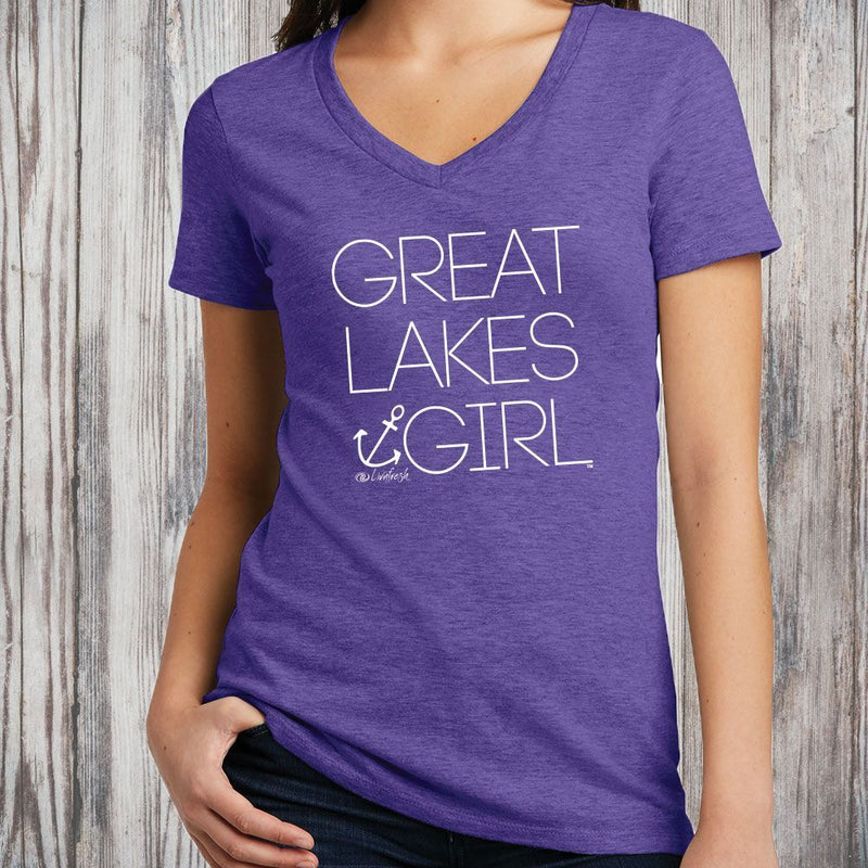 "Great Lakes Girl"Women's V-Neck
