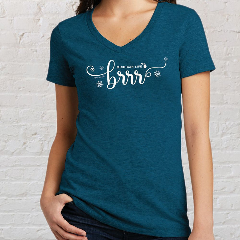 "Brrr... It's Cold In Michigan"Women's V-Neck