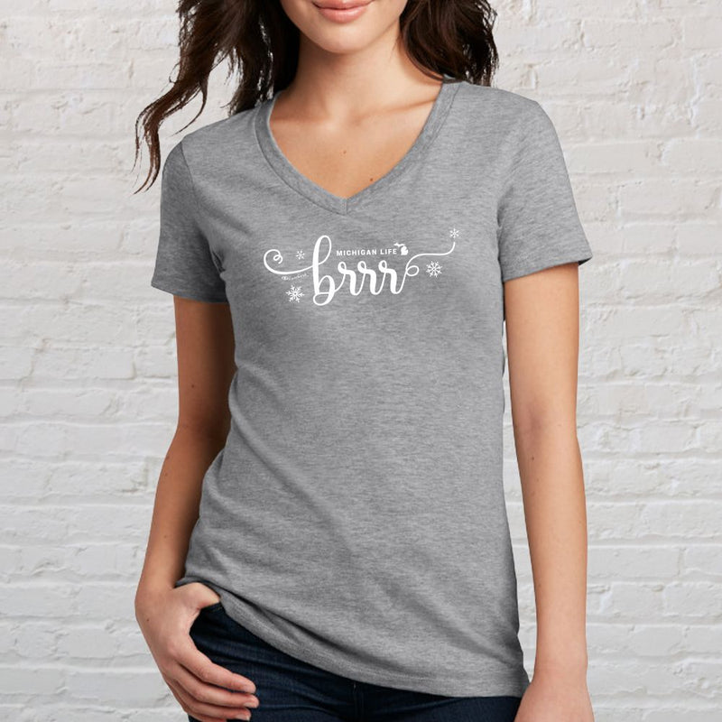 "Brrr... It's Cold In Michigan"Women's V-Neck