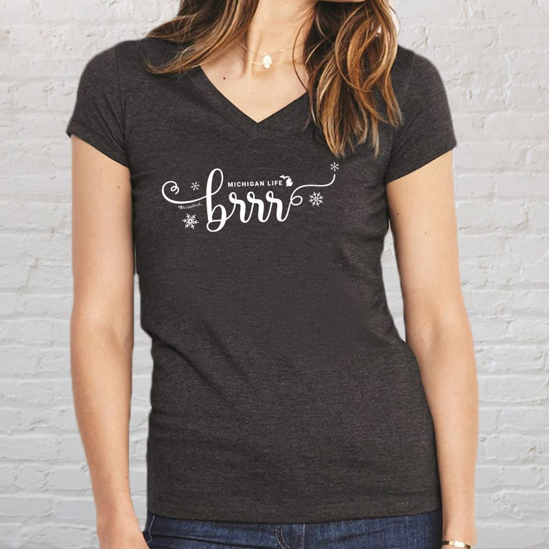 "Brrr... It's Cold In Michigan"Women's V-Neck