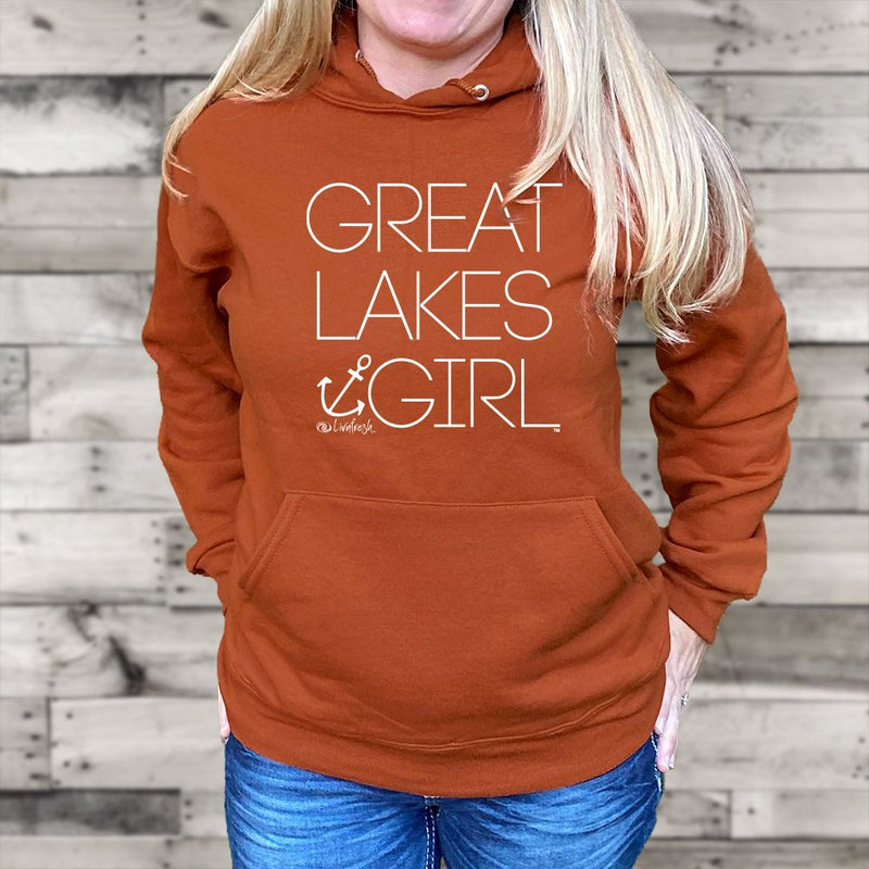 "Great Lakes Girl"Relaxed Fit Classic Unisex Hoodie