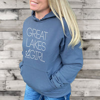 "Great Lakes Girl"Relaxed Fit Classic Unisex Hoodie