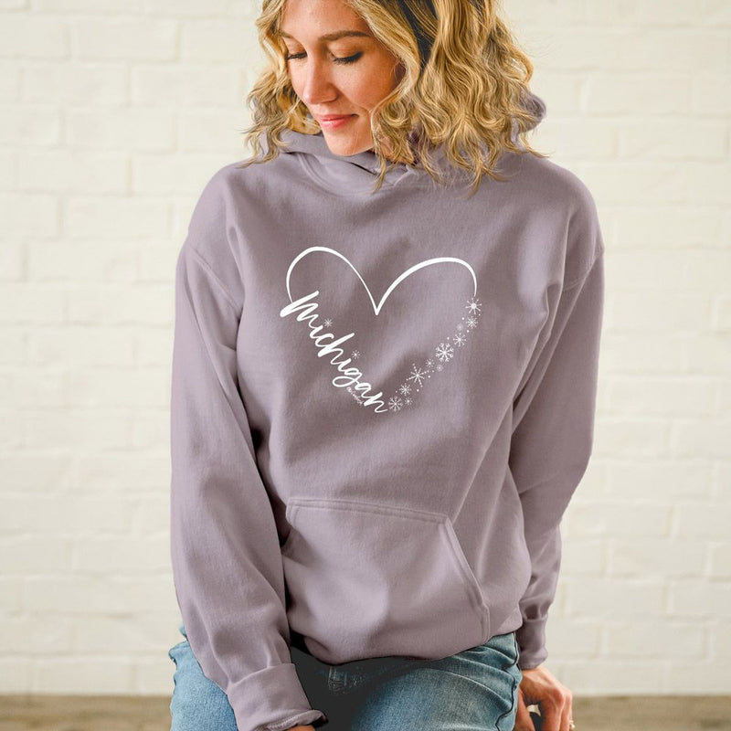 "Fall In Love With Winter"Soft Style Relaxed Fit Unisex Hoodie