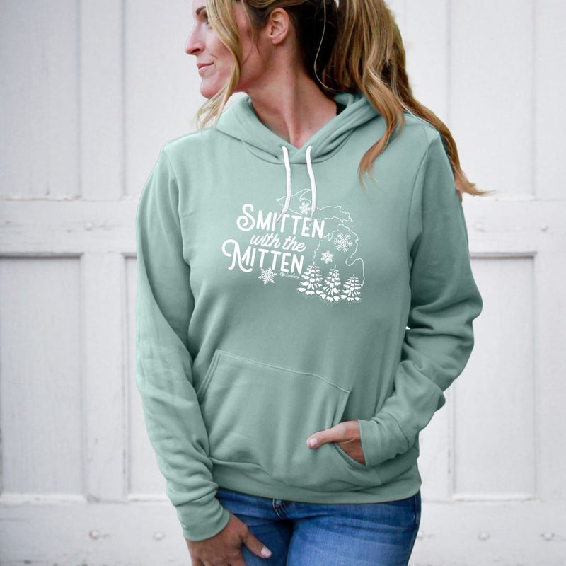 "Winter Smitten"Relaxed Fit Angel Fleece Hoodie