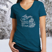 "Michigan Love Where You're From"Women's V-Neck