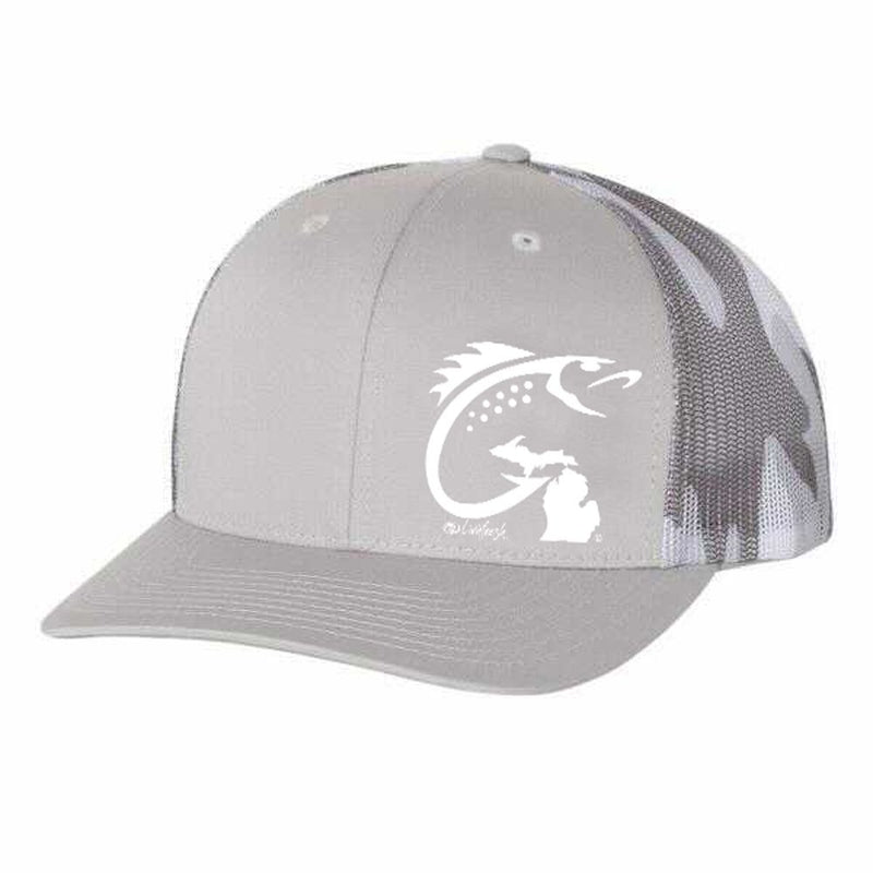 "Michigan Fish Hook"Trucker Hat