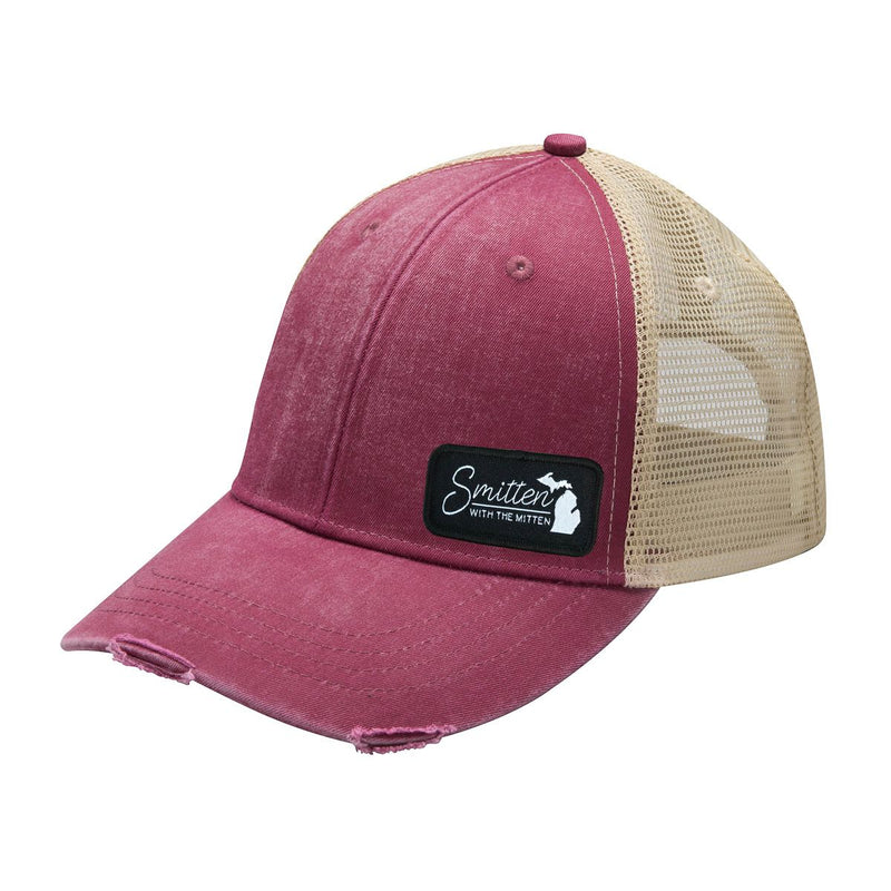 "Smitten With The Mitten"Distressed Comfort Hat