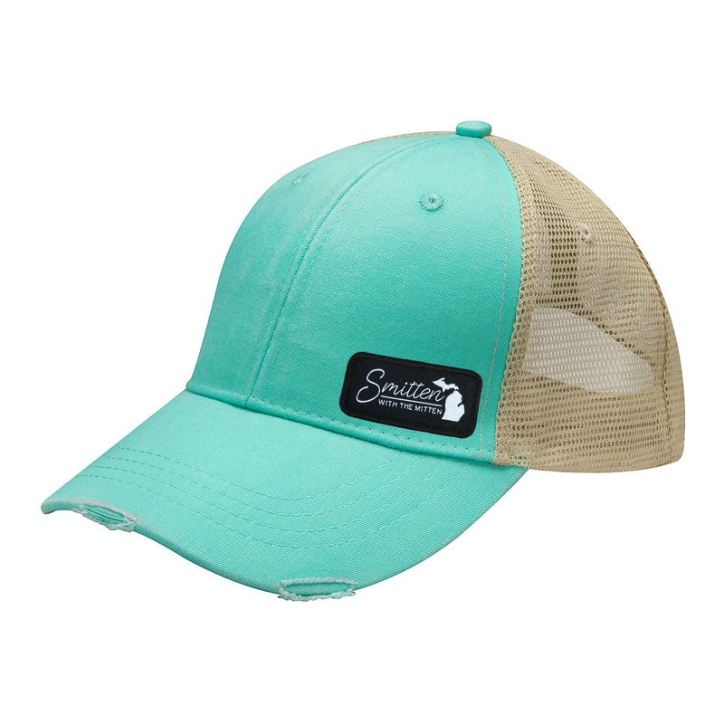 "Smitten With The Mitten"Distressed Comfort Hat