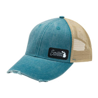 "Smitten With The Mitten"Distressed Comfort Hat