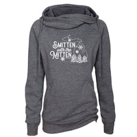 "Winter Smitten"Women's Fleece Funnel Neck Pullover Hoodie