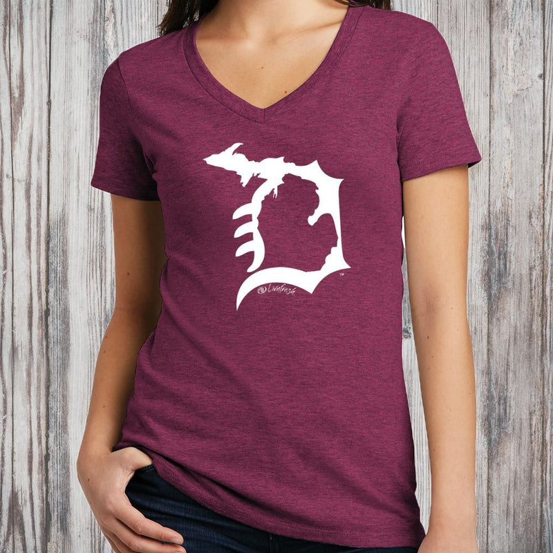 "Michigan D"Women's V-Neck