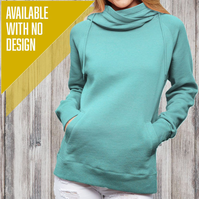 "Livn Simply"Women's Fleece Funnel Neck Pullover Hoodie