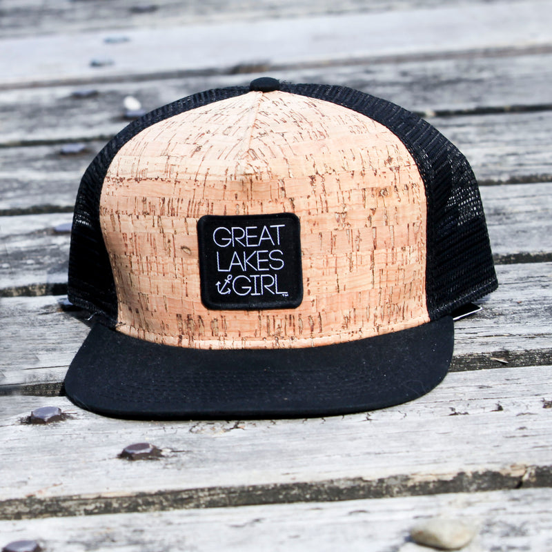 Great Lakes Girl Cork Flat Bill Hat