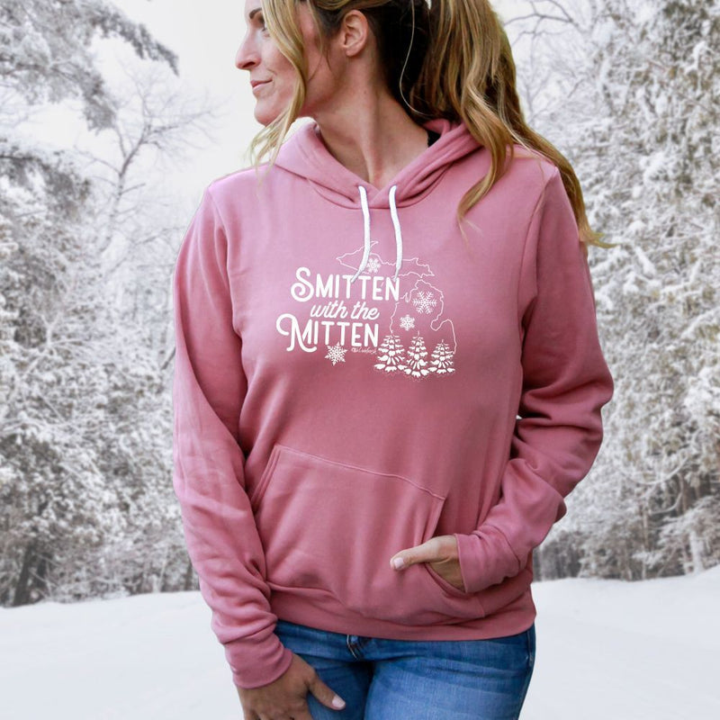 "Winter Smitten"Relaxed Fit Angel Fleece Unisex Hoodie