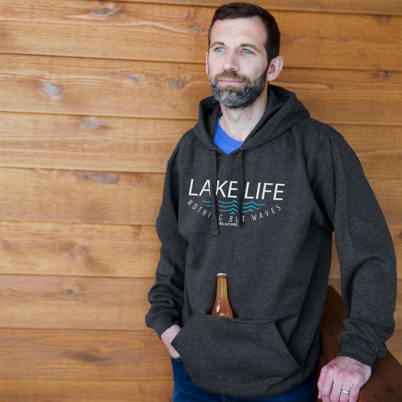 "Lake Life WAVES"Men's Tailgate Hoodie