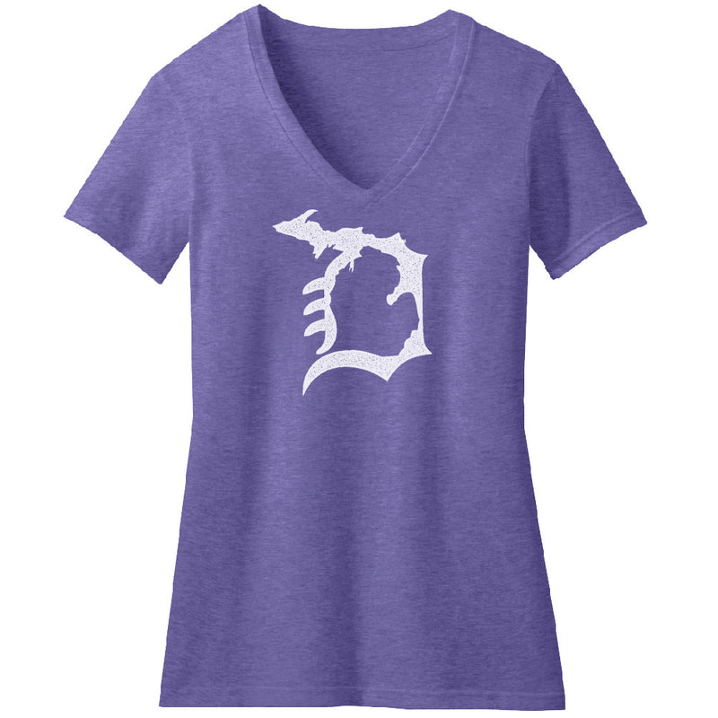 Michigan D Womens V-Neck