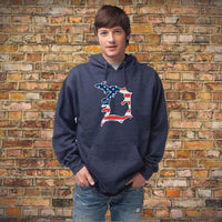 Michigan D Flag Men's Basic Hoodie