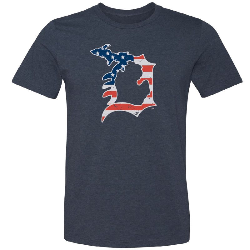 Michigan D Flag Youth T-Shirt