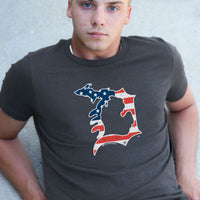 Michigan D Flag Men's T-Shirt