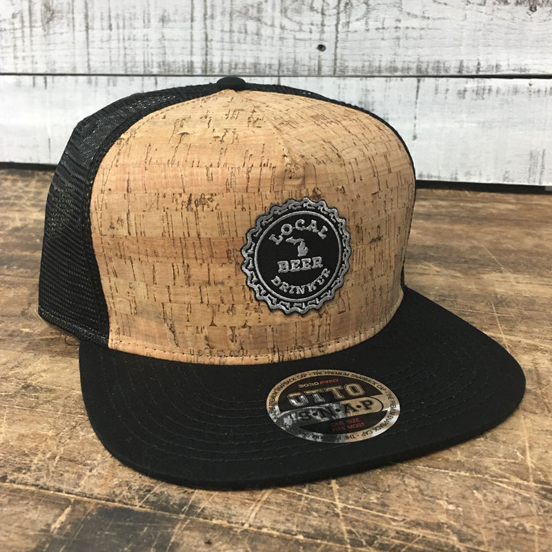Michigan Drink Local Cork Flat Bill Hat
