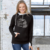 Michigan Love Where You're From Womens Striped Double Hood Pullover